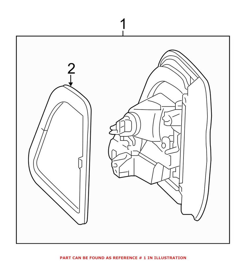 Mercedes Back Up Light Assembly - Rear Driver Left 1669065902